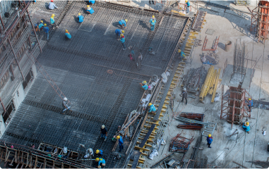Vue de haut bâtiment